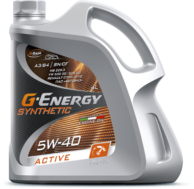 Масло моторное G-Energy Synthetic Active 5W40 (4 л)