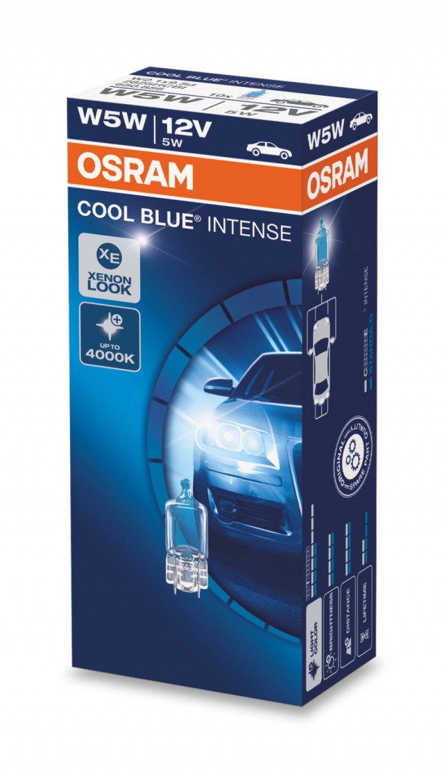 Лампа Osram W5W Cool Blue Intense (12 В)