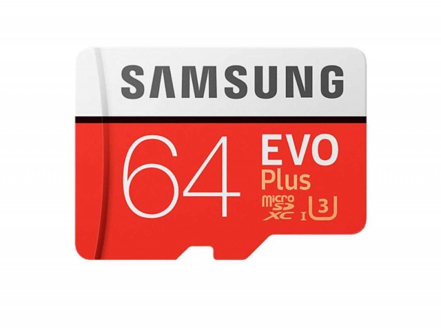 Карта памяти microSD Samsung EvoPlus 64 Gb (class 10, U3)