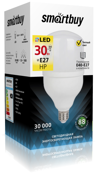 Лампа Smartbuy HP 30W 4000K E27 (2400 Лм)