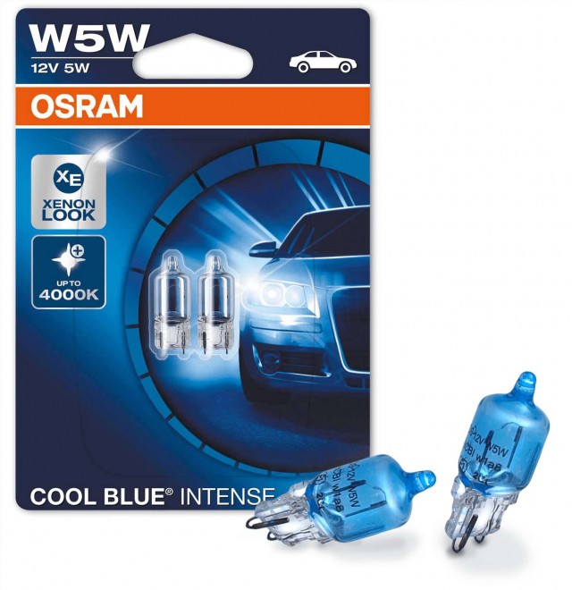 Лампы Osram W5W Cool Blue Intense (12 В, блистер, 2 шт)