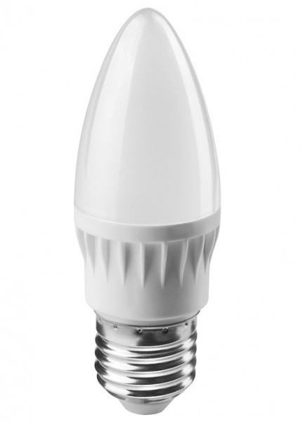 Лампа Онлайт OLL-C37-10-230-6.5K-E27-FR (800 Лм, свеча)
