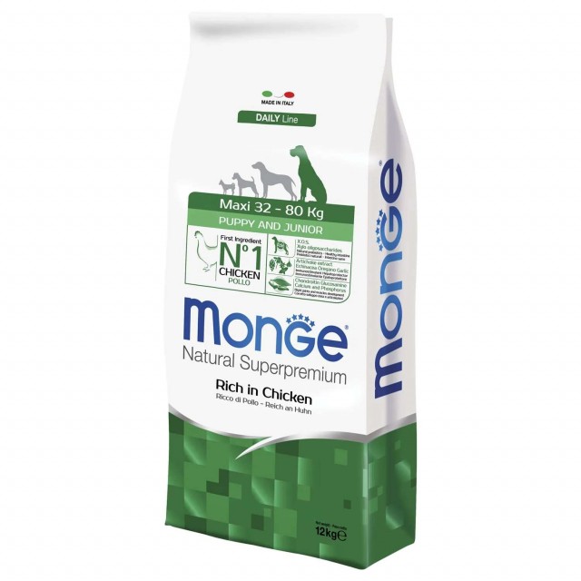 Сухой корм для щенков Monge Daily Line - Maxi Puppy & Junior (12 кг)