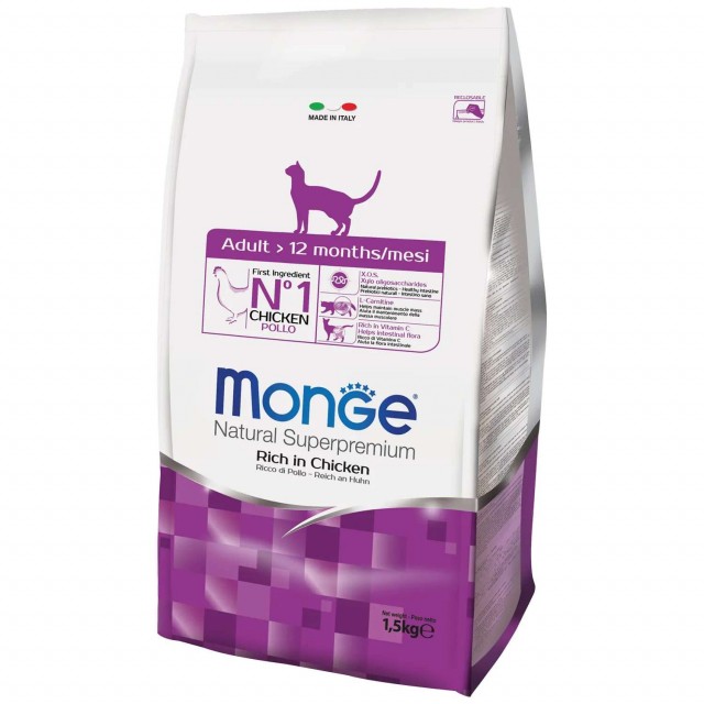 Сухой корм для кошек Monge Daily Line - Adult (1,5 кг)