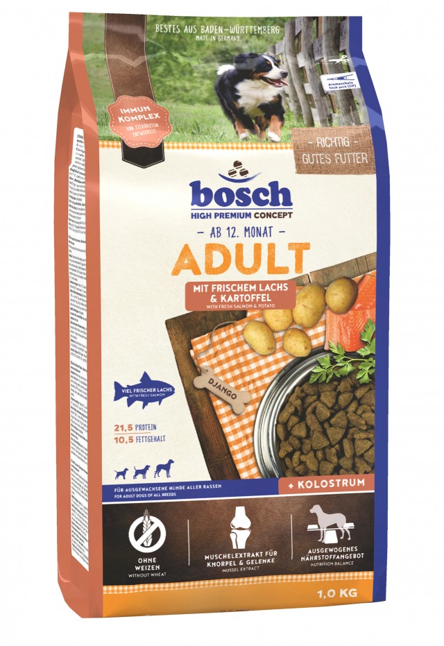 Сухой корм для собак Bosch Adult, лосось и картофель (1 кг)
