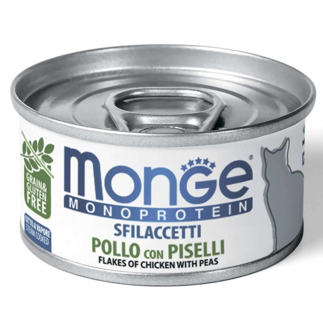 Консервы для кошек Monge Monoprotein - Solo Pollo con Piselli (80 г)