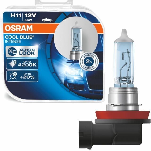 Лампы Osram H11 Cool Blue Intense (12 В, 55 Вт, блистер, 2 шт)