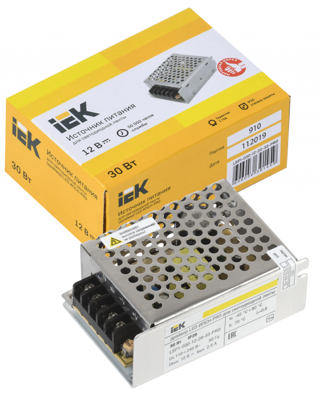 Блок питания IEK (30W, IP20)