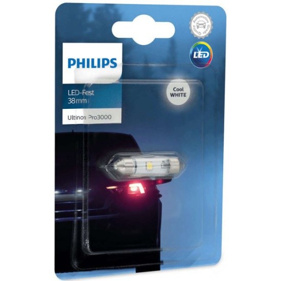 Светодиодные лампы Philips C5W36 Ultinon Pro3000 LED (6000K, 1 шт)