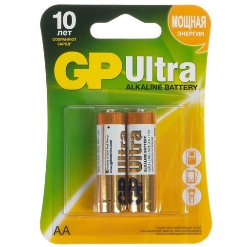 Батарейки AA (LR06) GP Ultra (блистер, 2 шт)