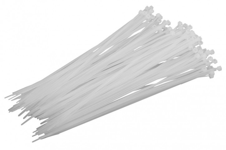 Стяжки нейлоновые IEK 4,8х250 (белые, 100 шт)