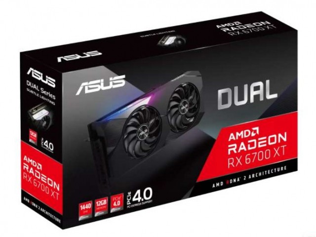 Видеокарта ASUS AMD Radeon RX-6700XT DUAL 12G