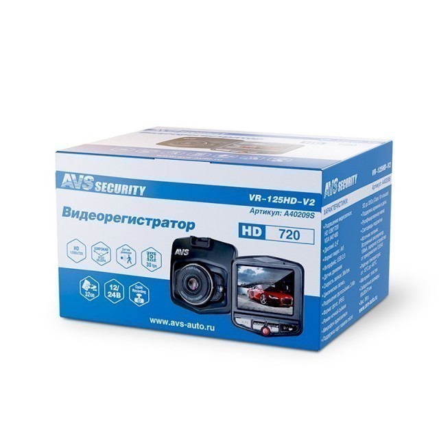 Видеорегистратор AVS VR-125HD-V2