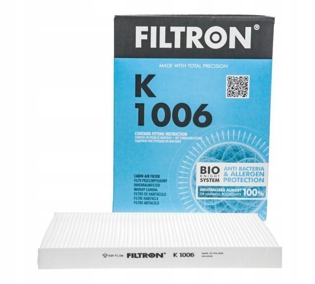 Фильтр салонный Filtron K 1006 (CU 2862)