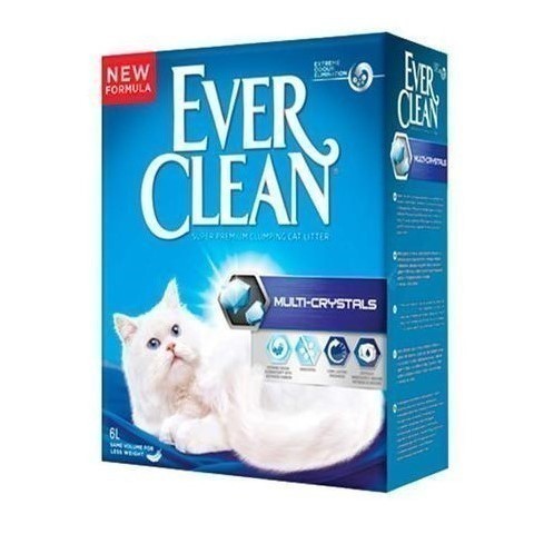 Наполнитель кошачьего туалета Ever Clean Multi Crystals (глиняный, 6,0 кг, 6 л, без запаха)