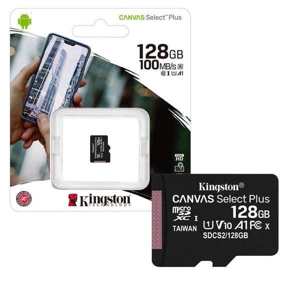 Карта памяти microSD Kingston Canvas Select Plus 128 Gb (class 10, U1)