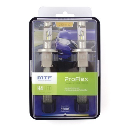 Светодиодные лампы MTF Pro Flex H4 H/L (5500K)