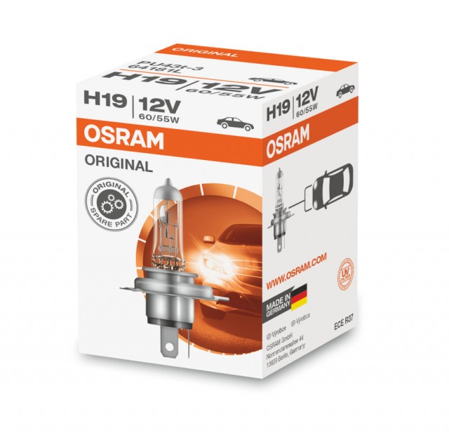 Лампа Osram H19 Original (12 В, 55/60 Вт)