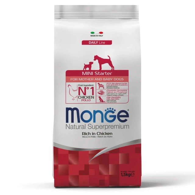 Сухой корм для собак Monge Daily Line - Mini Starter (1,5 кг)