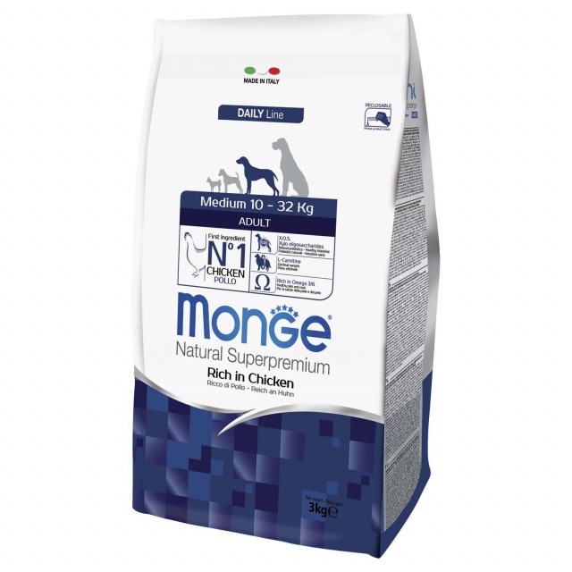 Сухой корм для собак Monge Daily Line - Medium Adult (3 кг)