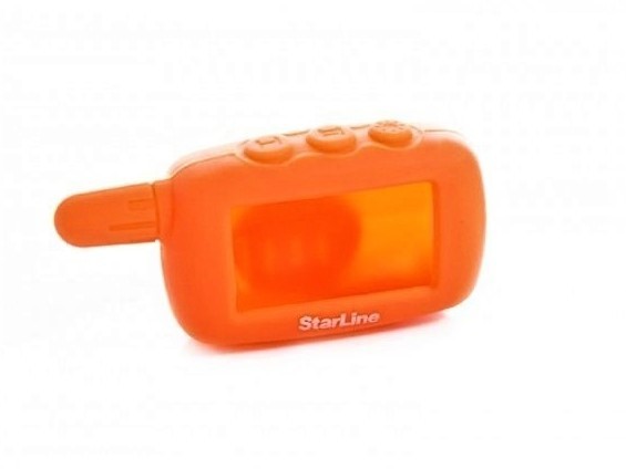 Чехол силиконовый Старлайн A8/A9 (оранжевый)