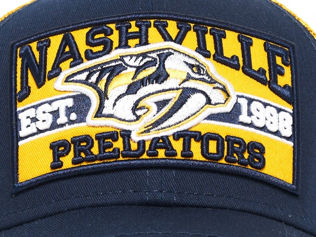 Бейсболка Nashville Predators, желто-синий, р.55-58, арт.28153