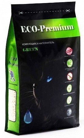 Наполнитель кошачьего туалета ECO Premium Greeg (древесный, 7,6 кг, 20 л, без запаха)