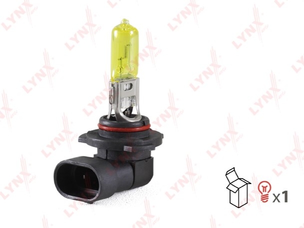 Лампа LYNXauto HB3 Yellow (12 V, 65 W)