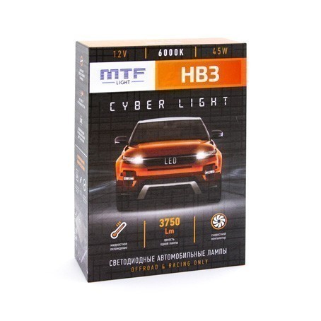 Светодиодные лампы MTF Cyber Light HB3 (6000K)