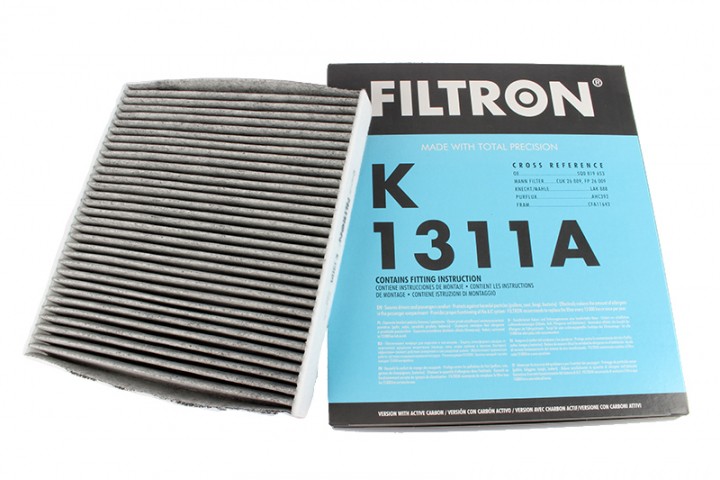 Фильтр салонный Filtron K 1311A (CUK 26 009) угольный
