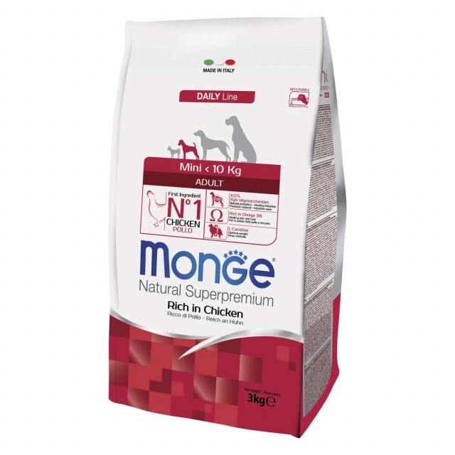 Сухой корм для собак Monge Daily Line - Mini Adult (3 кг)