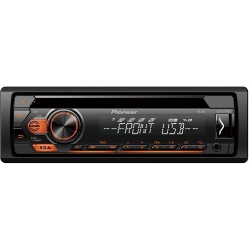 CD/MP3-ресивер Pioneer DEH-S110UBA CD,MP3,USB,FLAC, оранжевая подсветка кнопок