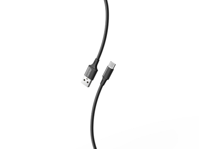 Кабель зарядки Smartbuy 3112 S14 USB - TypeC (3,0 A, 1 м, черный)
