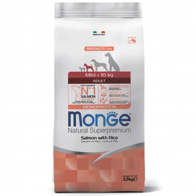 Сухой корм для собак Monge Specialty Line - Mini Adult Salmone (2,5 кг)