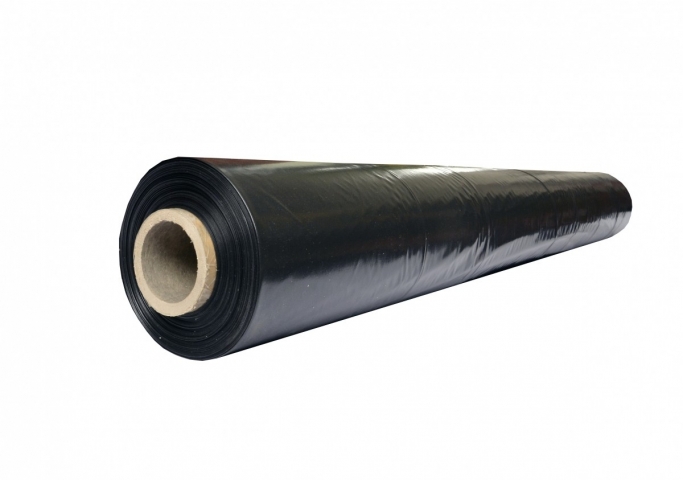 Стрейч-пленка упаковочная NovaRoll 500 мм x 214 м (1,8 кг, 23 мкм, вторичная, черная)