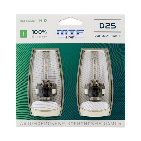 Ксеноновые лампы MTF Night Assistant D2S 4800K (+100%, 2 шт)