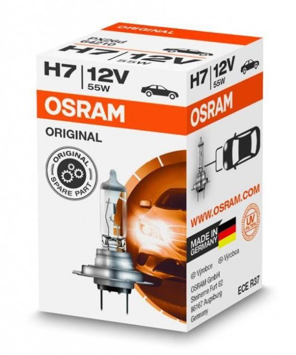 Лампа Osram H7 Original (12 В, 55 Вт)