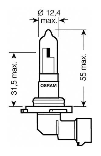 Лампы Osram HB3 Night Breaker Laser (12 В, 65 Вт, +150%, блистер, 2 шт)