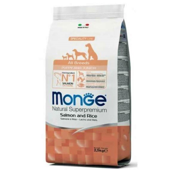 Сухой корм для щенков Monge Specialty Line - Puppy & Junior Salmone (2,5 кг)