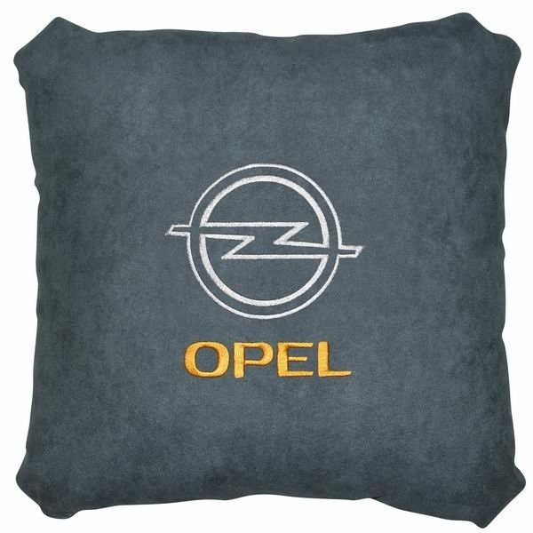 Подушка замшевая Opel (А02 - серая)