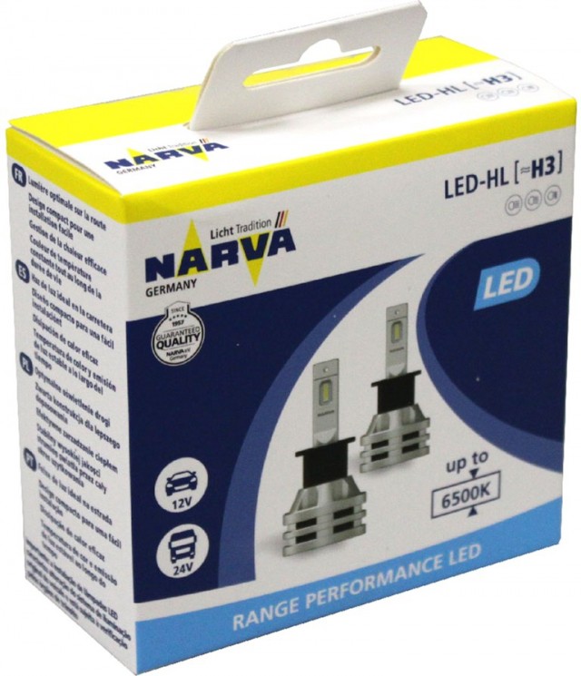 Светодиодные лампы Narva Range Performance H3 LED (6500K)