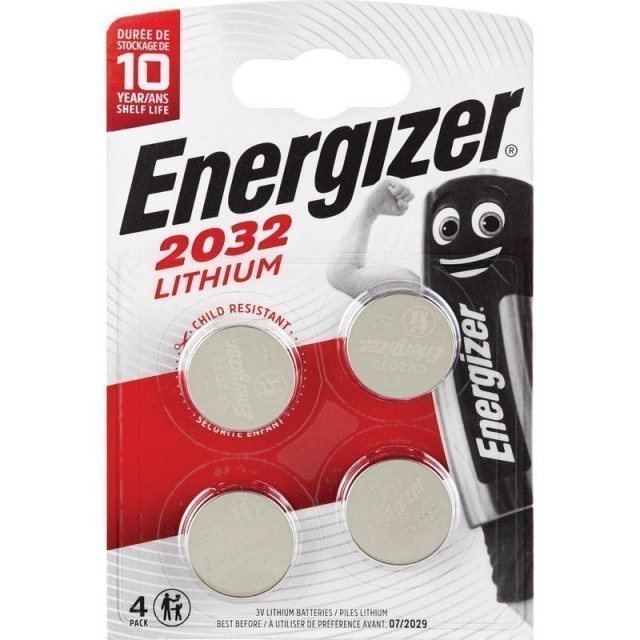 Батарейка CR2032 Energizer Lithium (блистер, 4 шт)
