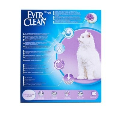 Наполнитель кошачьего туалета Ever Clean Lavender (глиняный, 6,0 кг, 6 л, лаванда)
