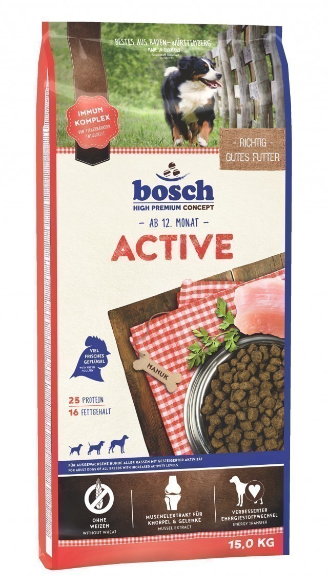 Сухой корм для собак Bosch Active (15 кг)