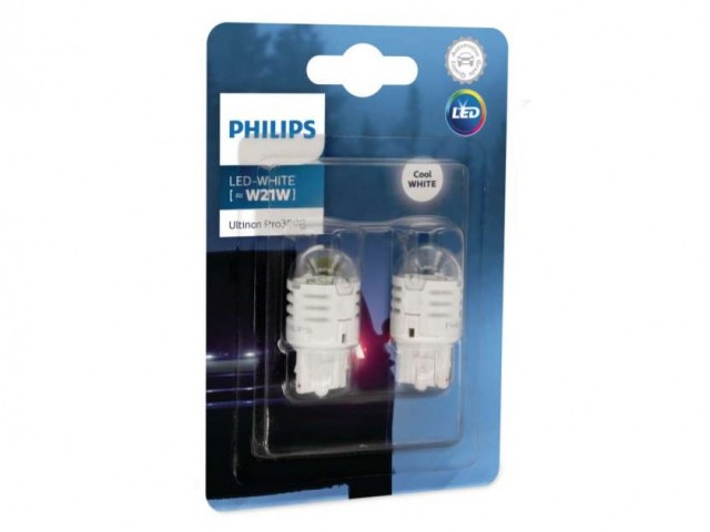 Светодиодные лампы Philips W21W Ultinon Pro3000 LED (6000K, 2 шт)