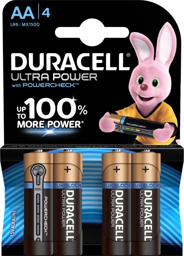 Батарейки AA (LR06) Duracell Ultra Power (блистер, 4 шт)