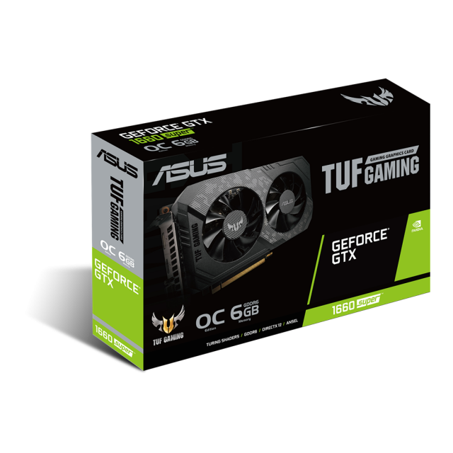 Видеокарта ASUS GeForce GTX-1660-SUPER TUF Gaming OC 6G