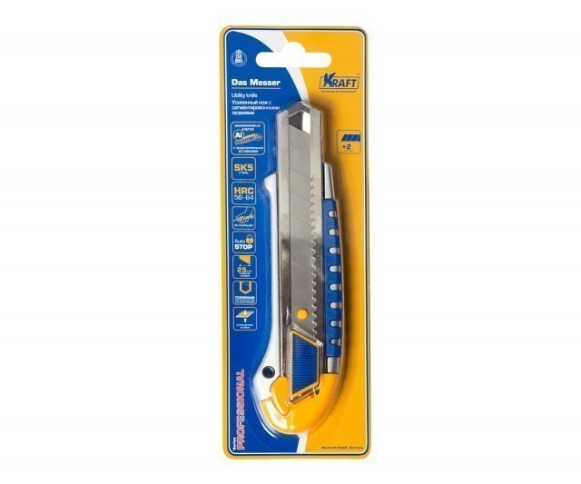 Нож Kraft Professional (25 мм, автоматический фиксатор)