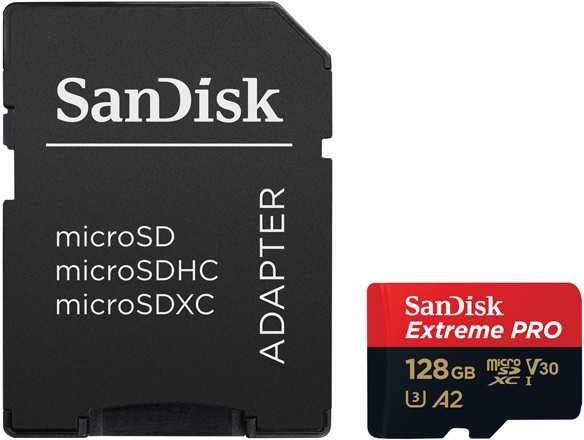 Карта памяти microSD SanDisk Extreme Pro 128 Gb (class 10, U3)