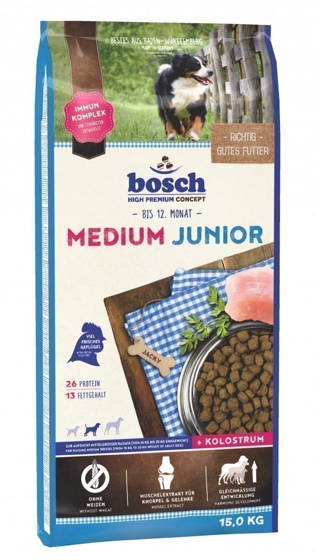 Сухой корм для щенков Bosch Medium Junior (15 кг)